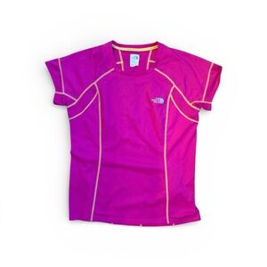 Womens The North Face FlashDry Pink Athletic Gym Shirt Size M